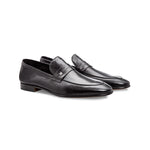 Moreschi Brisbane Kangaroo Loafers Black