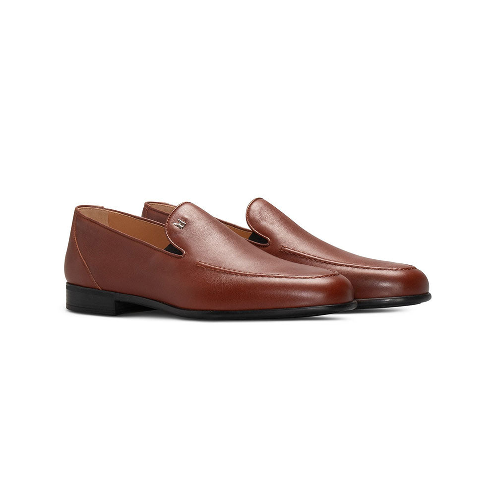 Moreschi Brown Leather Loafer (016161C)
