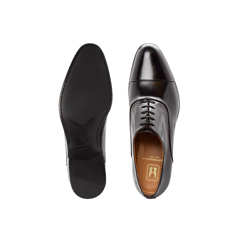 Moreschi Bruges Cap Toe Oxfords Black