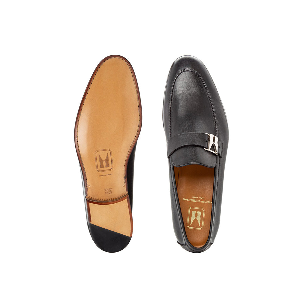 Moreschi Cadice Slip-on Penny Loafers Black