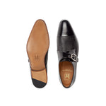 Moreschi Caen Monkstrap Shoes Black