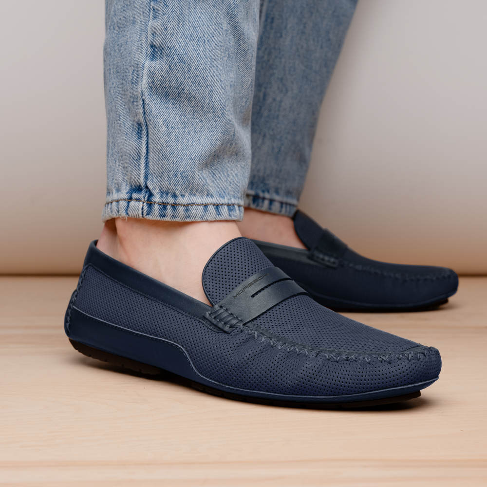 Moreschi Caracas Slip-on Driver Blue