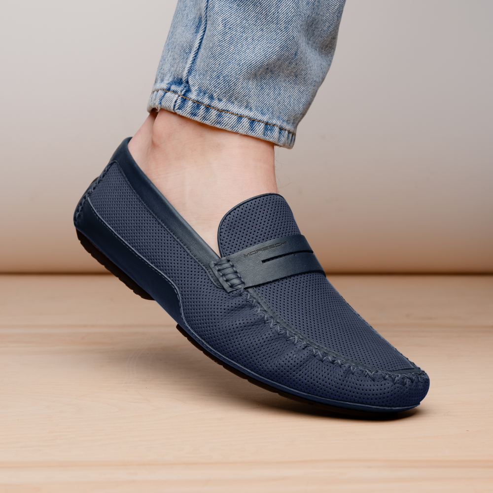 Moreschi Caracas Slip-on Driver Blue