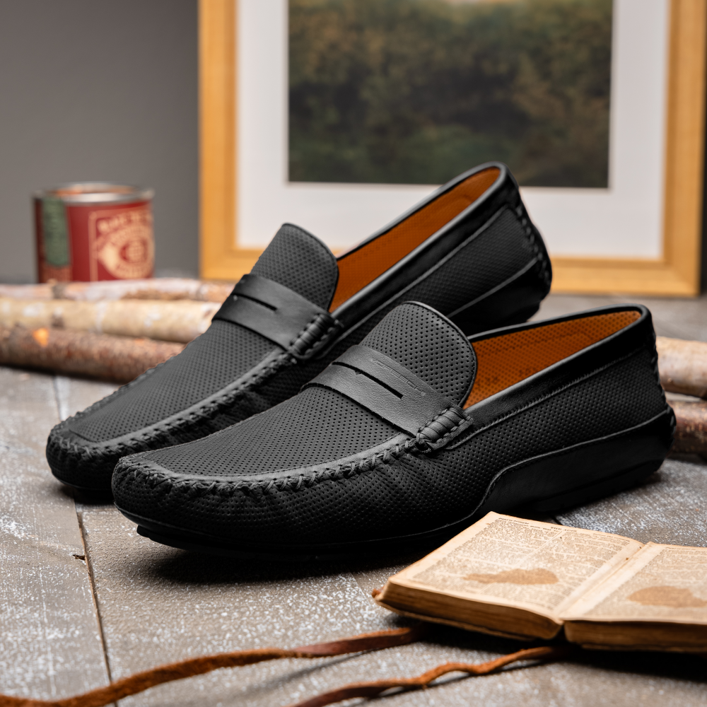 Moreschi Caracas Slip-on Driver Black
