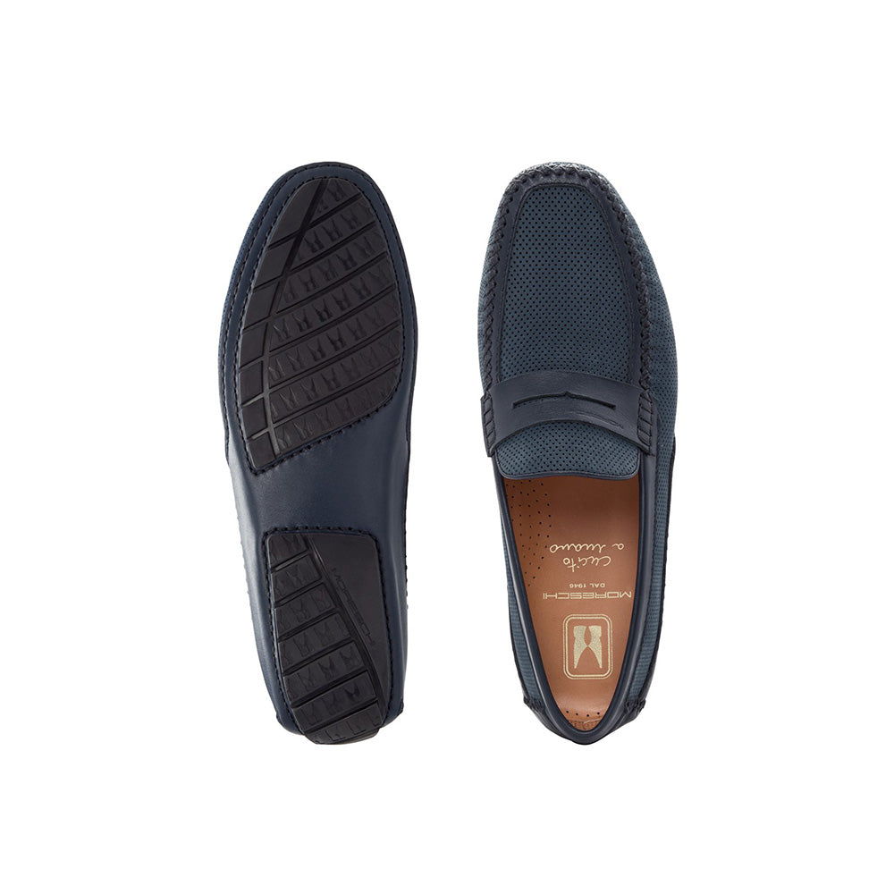 Moreschi Caracas Slip-on Driver Blue