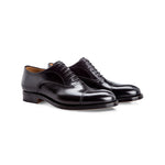 Moreschi Cardiff Goodyear Welted Cap Toe Oxfords Black