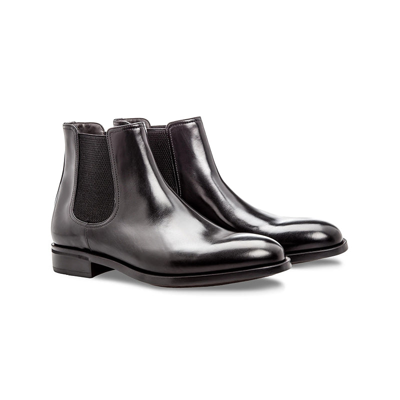Moreschi Chelsea Calfskin Boots Black
