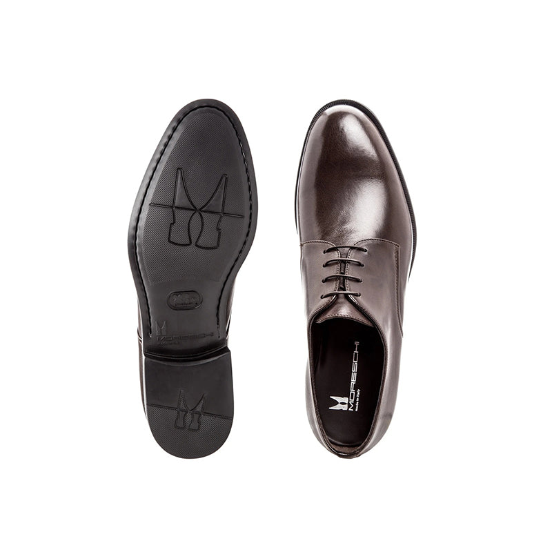 Moreschi Cork Buffalo Skin Shoes Dark Brown