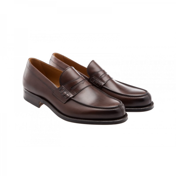 Moreschi Coventry Goodyear Welted Penny Loafers Brown
