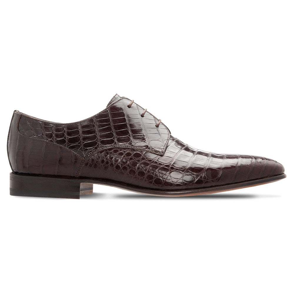 Moreschi Crocodile Derby Dark Brown