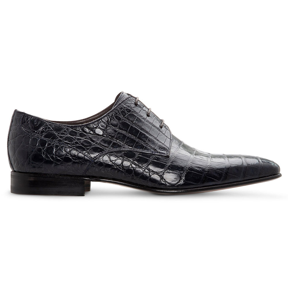 Moreschi Crocodile Derby Navy Blue