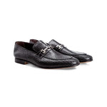 Moreschi Cuba Woven Loafers Black