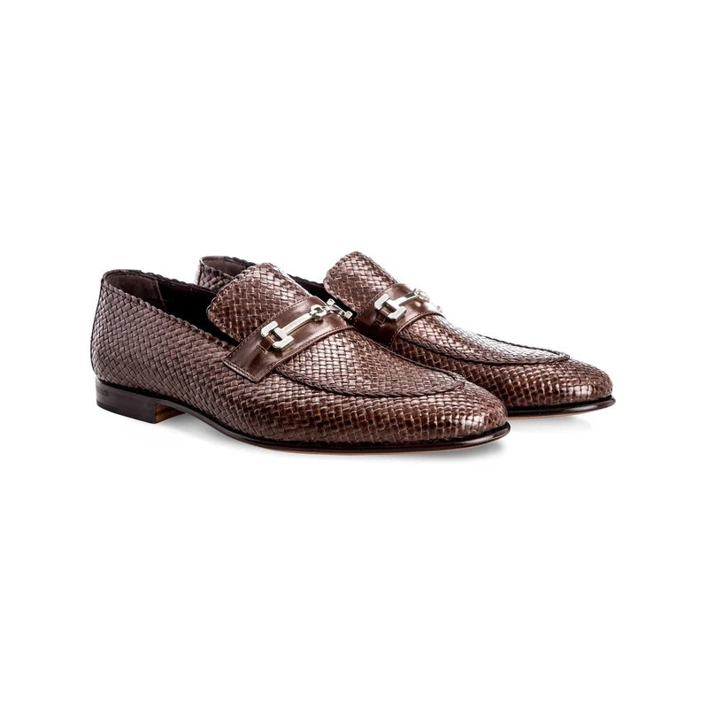 Moreschi Cuba Woven Loafers Brown