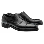Moreschi Detroit Deerskin Cap Toe Shoes Black