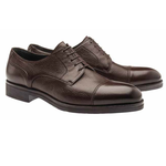 Moreschi Detroit Deerskin Cap Toe Shoes Brown
