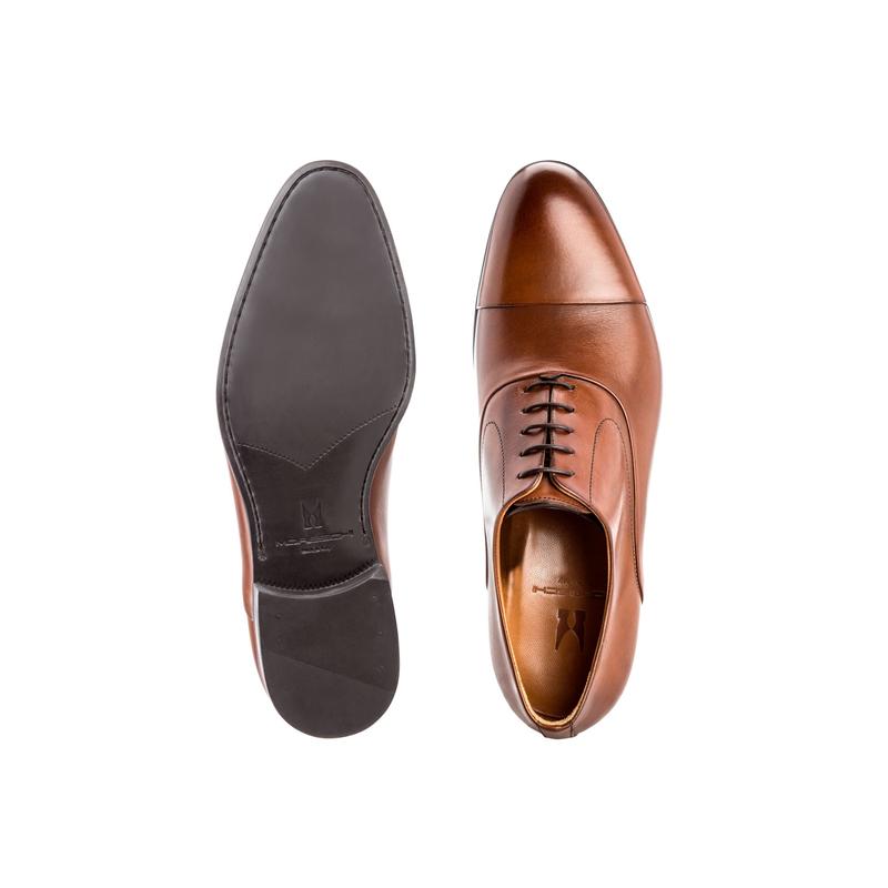 Moreschi Cap Toe Lace Up Shoes Brown