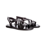 Moreschi Freeport Calfskin Sandals Black