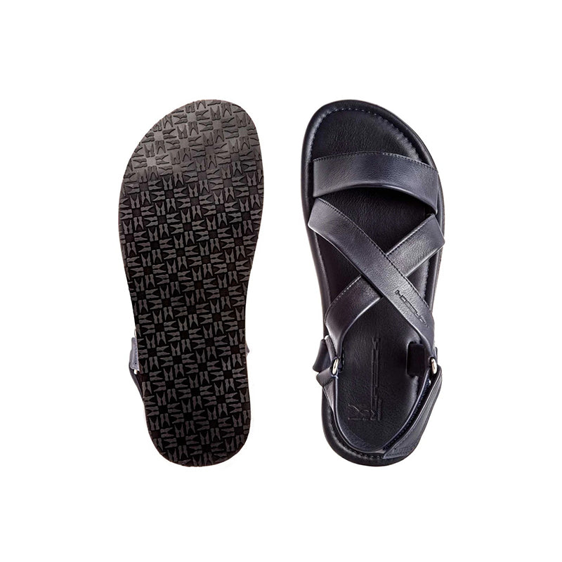 Moreschi Freeport Calfskin Sandals Navy