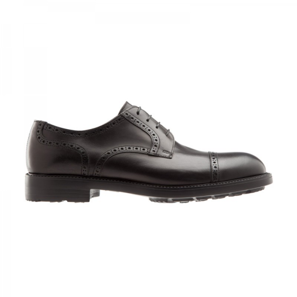 Moreschi Goteborg Cap Toe Shoes Black