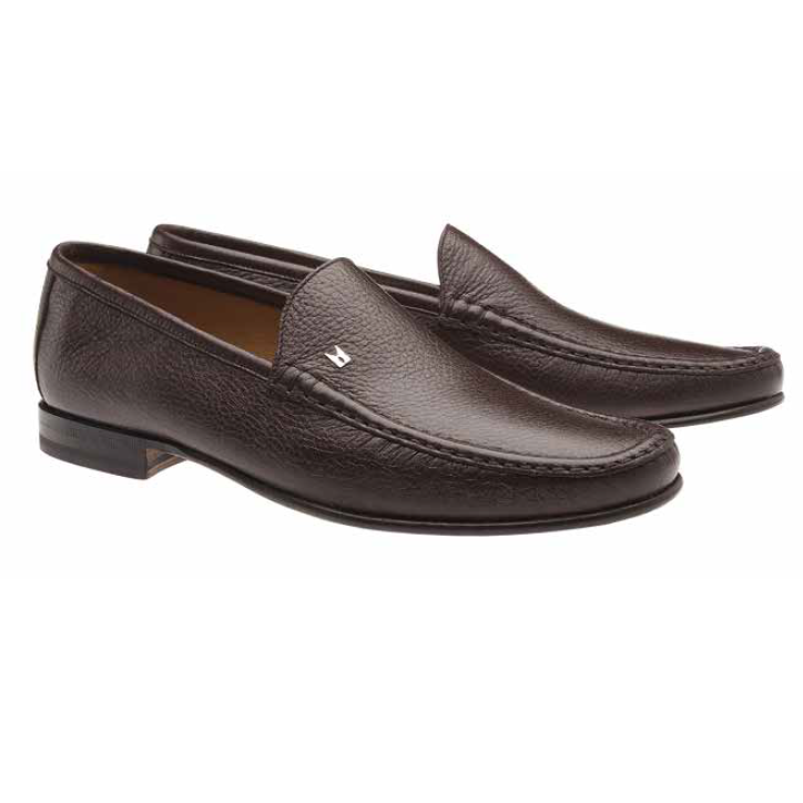 Moreschi Deerskin Loafers Brown
