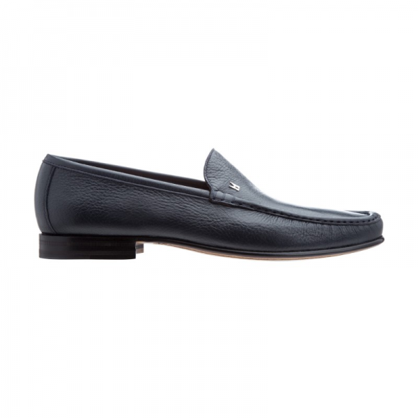 Moreschi Hannover Deerskin Loafers Navy (SPECIAL ORDER)