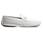 Moreschi Havana Lambskin Driving Loafers White