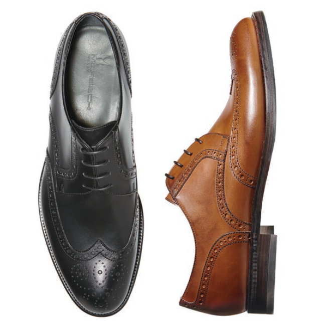 Moreschi Jersey Calfskin Wingtip Brogues