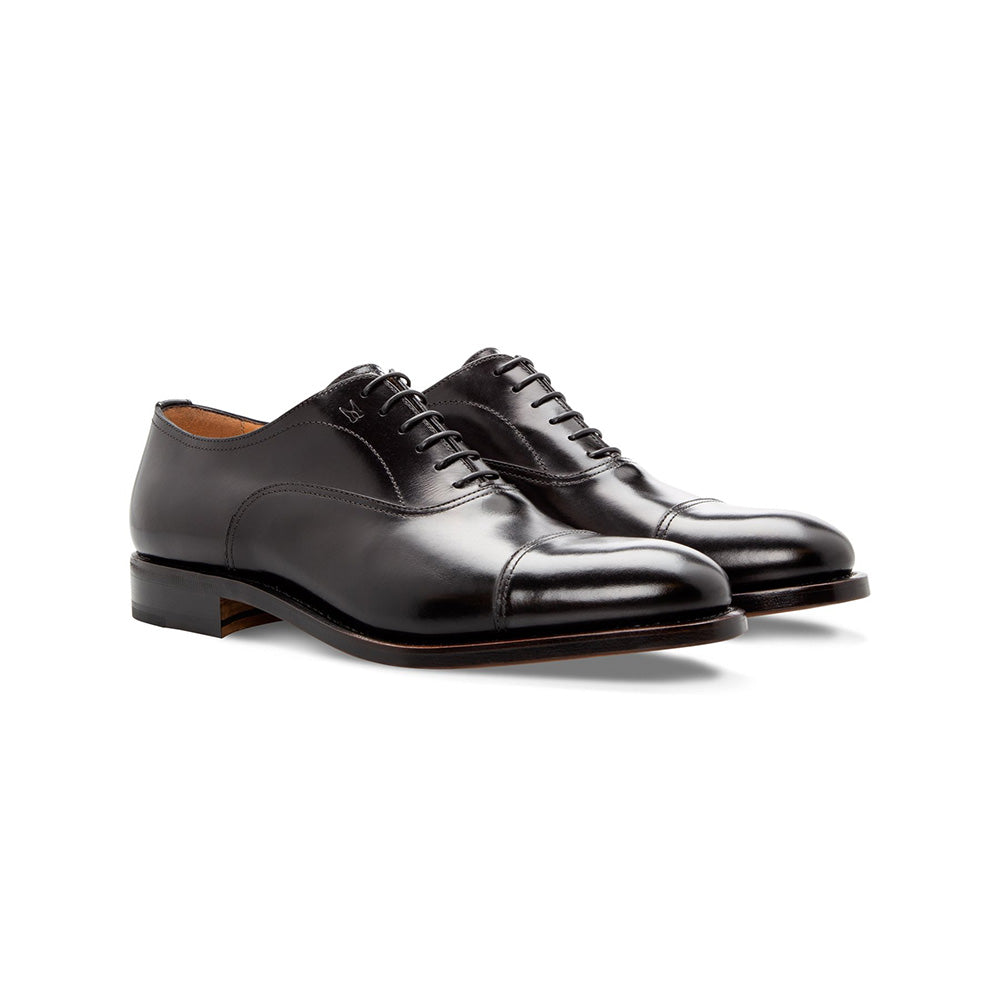 Moreschi Cap Toe Oxfords Black