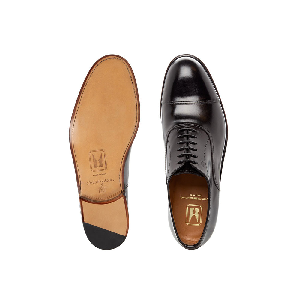 Moreschi Lancaster Cap Toe Oxfords Black