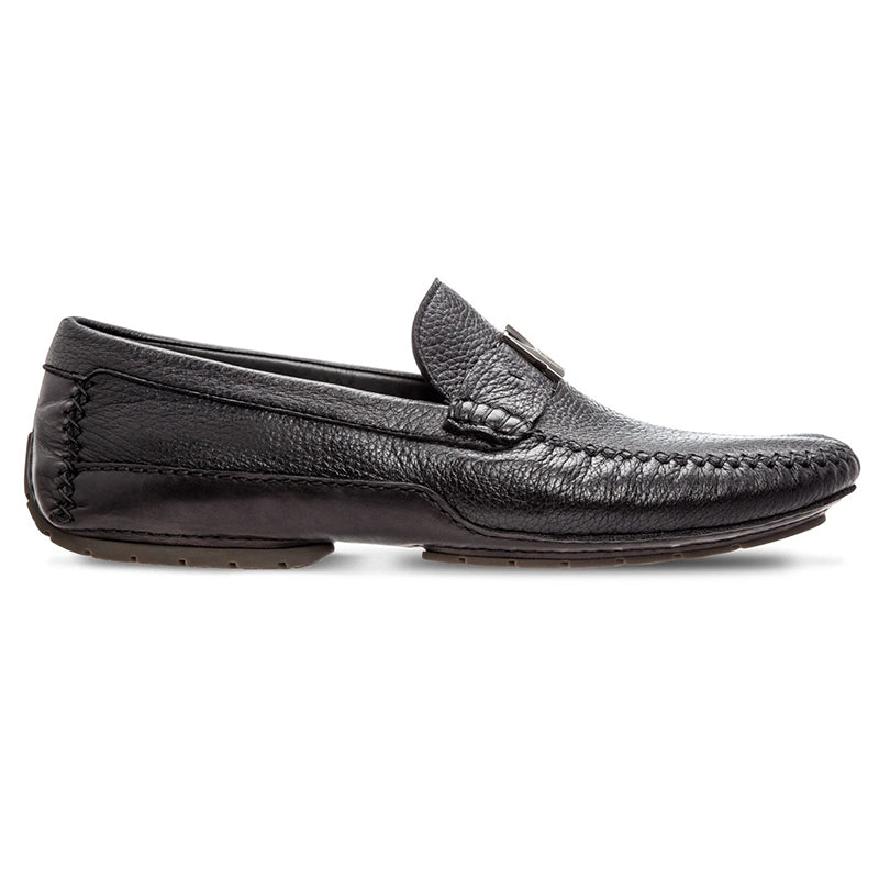 Moreschi Le Mans Deerskin Shoes Black