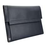 Moreschi Leather Hand Document Holder Dark Blue