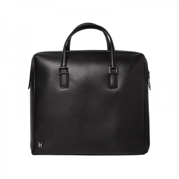 Moreschi Leather Hand Or Shoulder Bag Black
