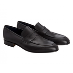 Moreschi Kangaroo Penny Loafers Black