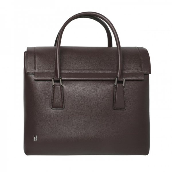 Moreschi Leather Travel Bag Brown