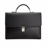 Moreschi Leather Working Bag Black