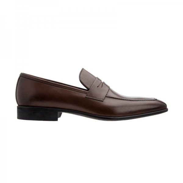 Moreschi Liegi Calfskin Apron Toe Loafers Brown (Special Order)