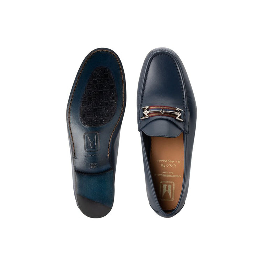 Moreschi Light Blue Leather Loafer (143541C)