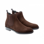 Moreschi Lubecca Suede Slip on Boots Dark Brown