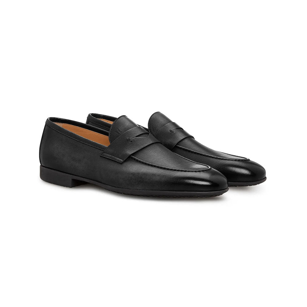 Moreschi 0241000 Leather Loafers Black