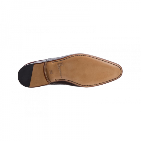 Moreschi Metz Peccary & Calfskin Loafers Burgundy (SPECIAL ORDER)