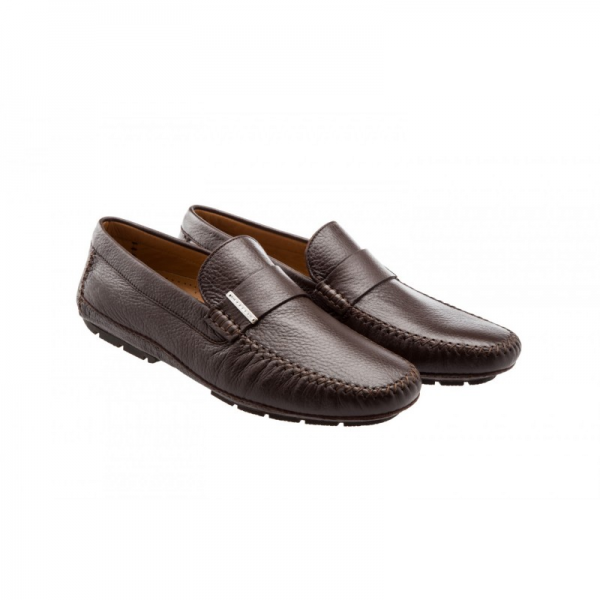 Moreschi Miami Deerskin Driving Loafers Dark Brown (Special Order)