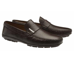 Moreschi Miami Deerskin Driving Loafers Dark Brown