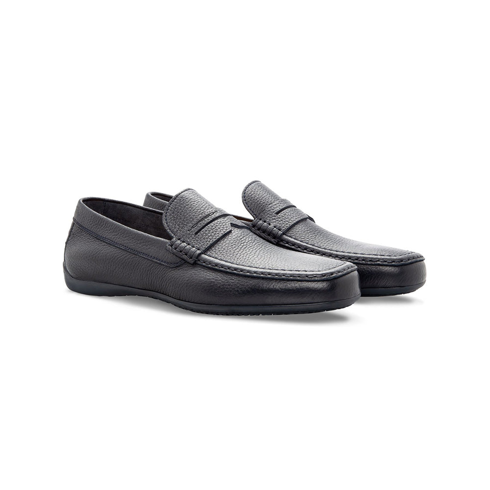 Moreschi Minorca Slip-on Loafers Navy Blue