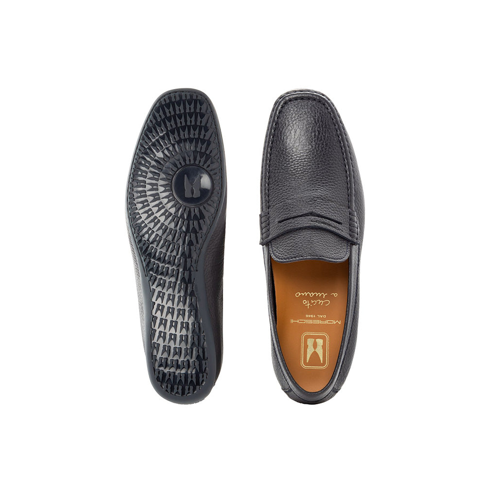 Moreschi Minorca Slip-on Loafers Navy Blue