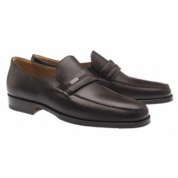 Moreschi Monaco Nappa Leather Slip On Loafers