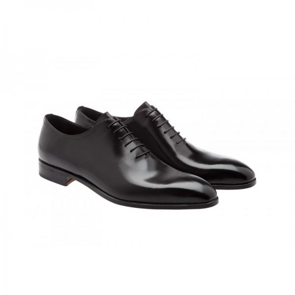 Moreschi Montreal Plain Toe Calfskin Oxfords Black