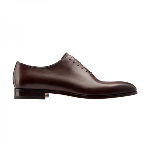 Moreschi Montreal Plain Toe Calfskin Oxfords Brown