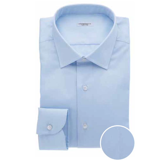 Moreschi Nadir Cotton Dress Shirt Light Blue