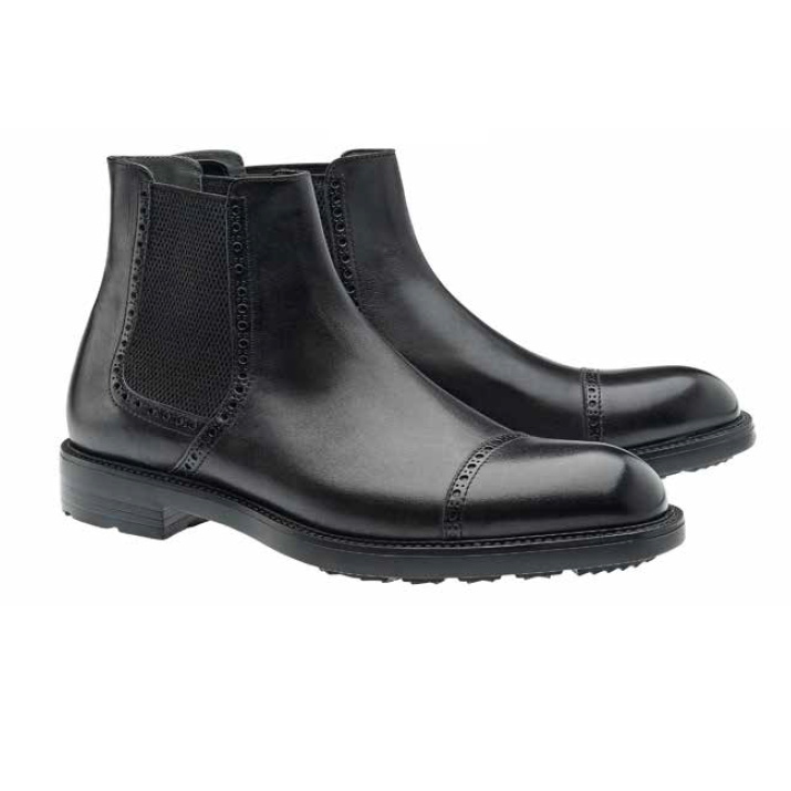 Moreschi Narvik Calfskin Cap Toe Boots Black