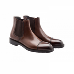 Moreschi Narvik Calfskin Cap Toe Boots Brown